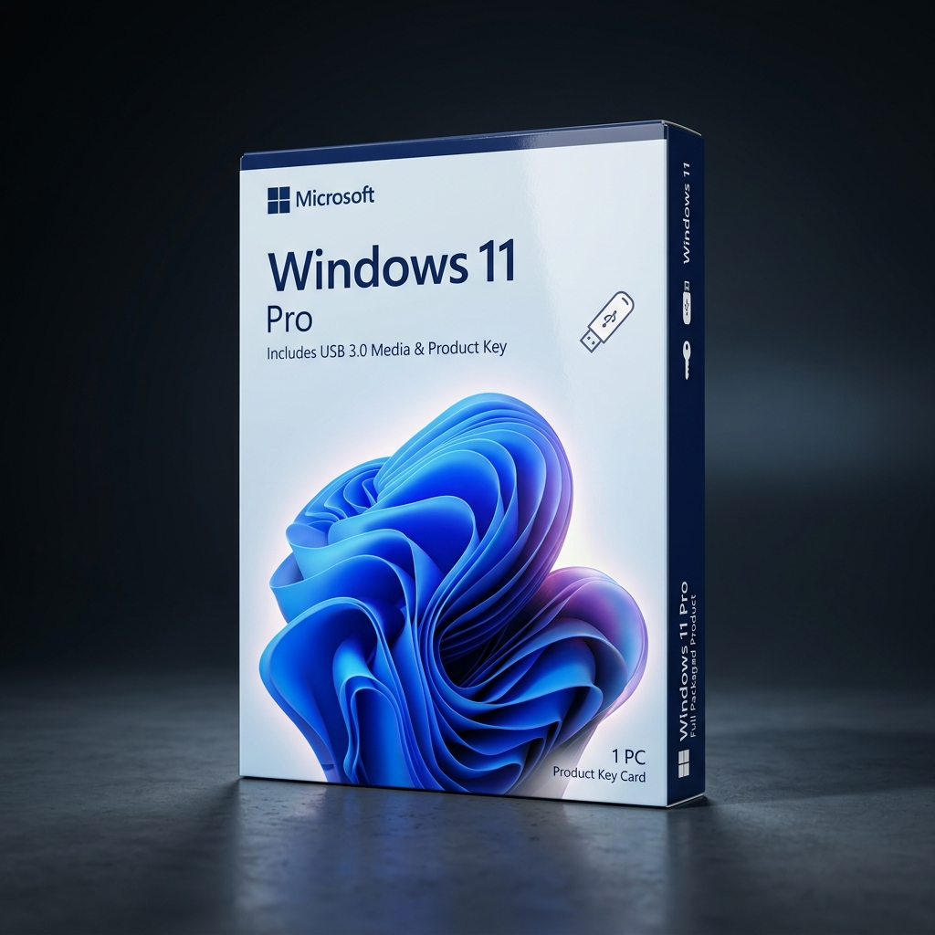 Windows 11 Pro Box Mockup